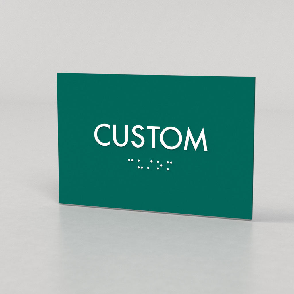 Room ID A Sign, Customizable 1 Line Text, 6″ x 4″, ADA, Acrylic, Janis Marie Series