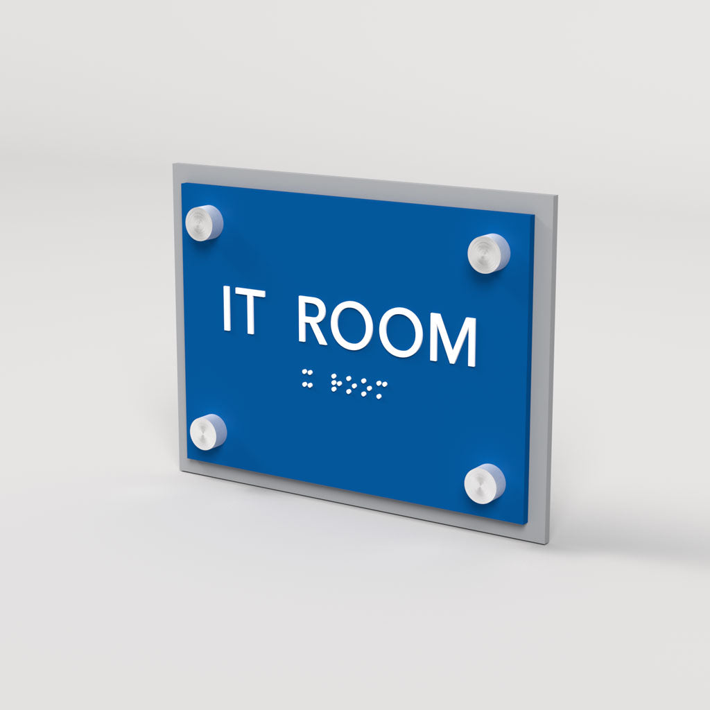 Room ID A Sign, Customizable 1 Line Text, 4.5″ x 6″, ADA, Laminate, Birdie Series