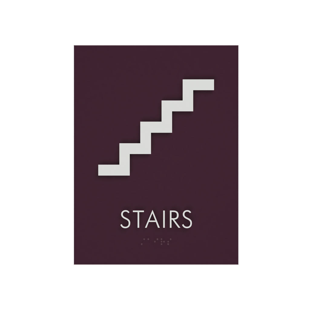 Stair ID A Sign, Customizable Text 1 Line, 8″ x 6″, ADA, Laminate, Deann Series 