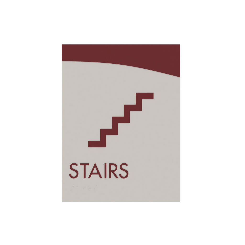 Stair ID A Sign, Customizable Text 1 Line, 6″ x 8″, ADA, Acrylic, Josephine Series 