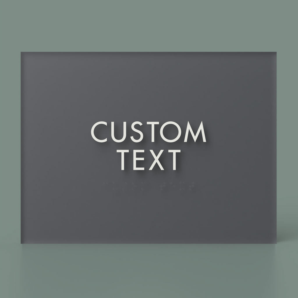 Room ID C, Customizable 3 Line Text, 8″ x 6″, ADA, Reese Series