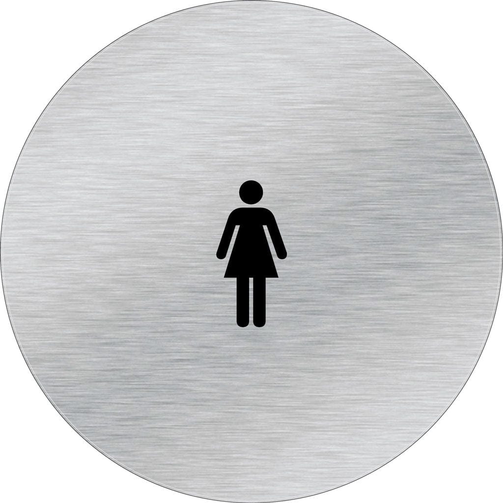 Harper Laine Shop Tier 1 - Acrylic Women California Restroom Sign Women,Brushed Aluminum look Acrylic